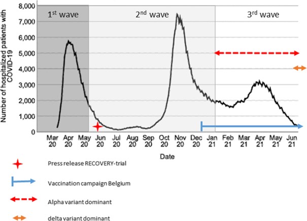 COVID-19 in three waves in a tertiary referral hospital in Belgium [De Paepe et al. 2024]